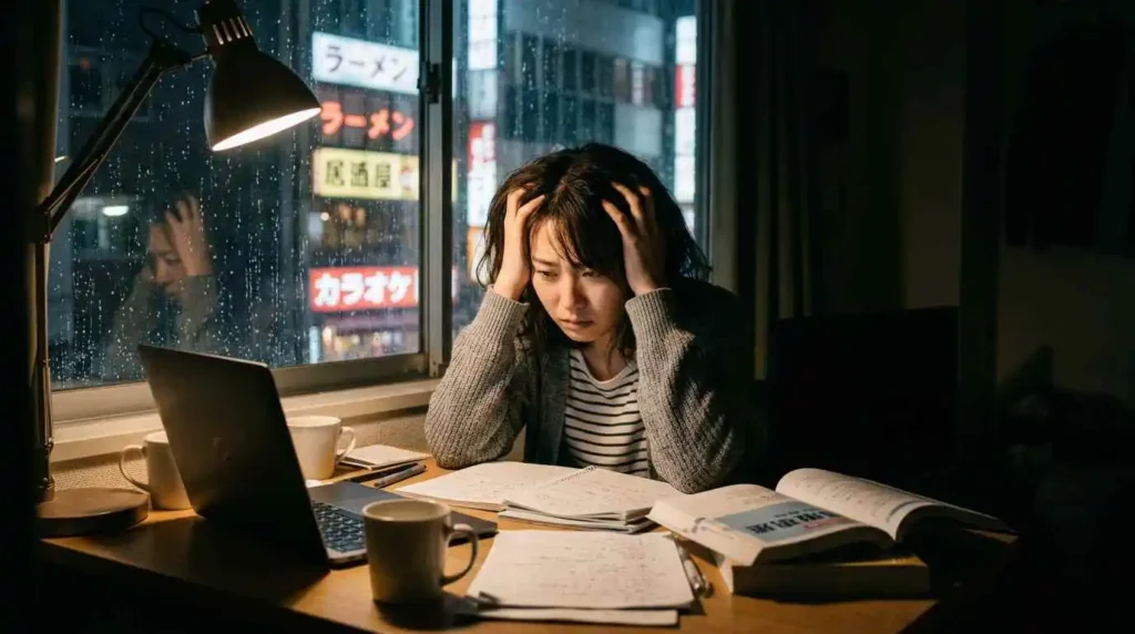 見えない将来を考え、不安を大きくしてしまう人物