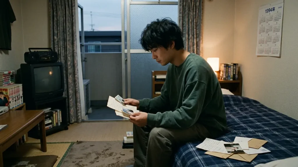 別れた恋人を思い出す男性のイメージ